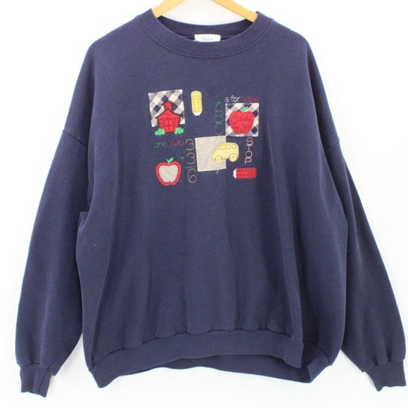 Vintage Gopher Sport Sweatshirt Womens Single Stitch School Teacher Size 3X - Picture 1 of 10